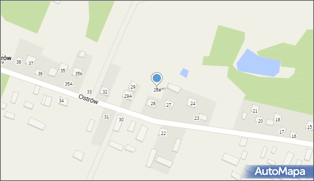 Ostrów, Ostrów, 28a, mapa Ostrów