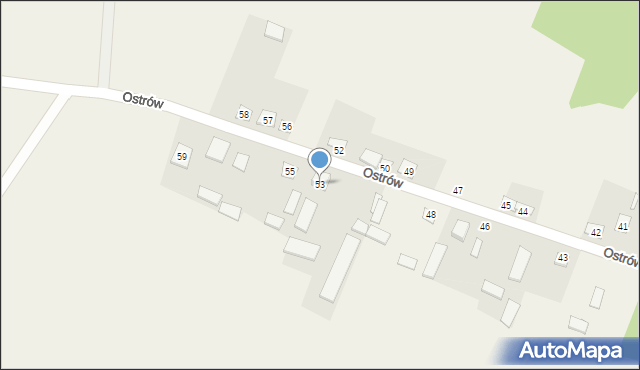 Ostrów, Ostrów, 53, mapa Ostrów