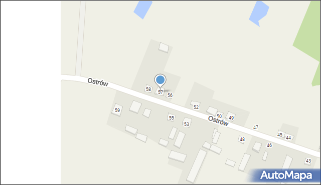 Ostrów, Ostrów, 57, mapa Ostrów