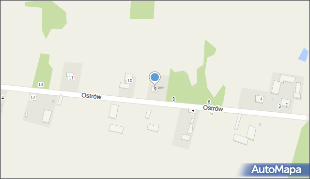 Ostrów, Ostrów, 9, mapa Ostrów