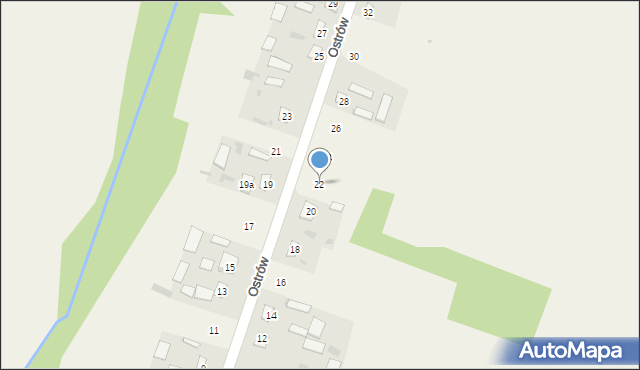 Ostrów, Ostrów, 22, mapa Ostrów