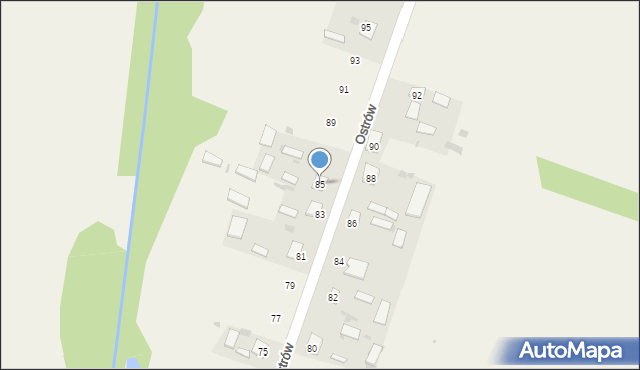 Ostrów, Ostrów, 85, mapa Ostrów
