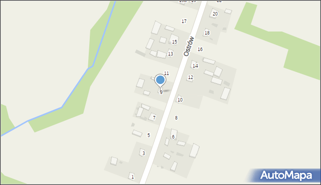 Ostrów, Ostrów, 9, mapa Ostrów