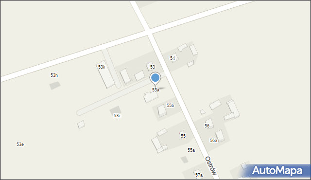 Ostrów, Ostrów, 53a, mapa Ostrów