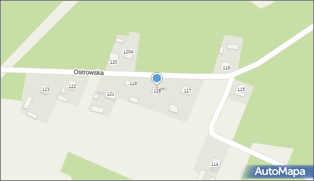 Ostrów, Ostrów, 118, mapa Ostrów