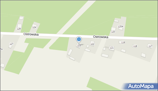 Ostrów, Ostrów, 123, mapa Ostrów