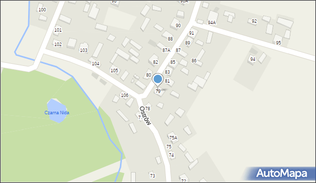 Ostrów, Ostrów, 79, mapa Ostrów