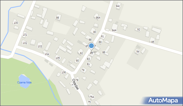 Ostrów, Ostrów, 85, mapa Ostrów