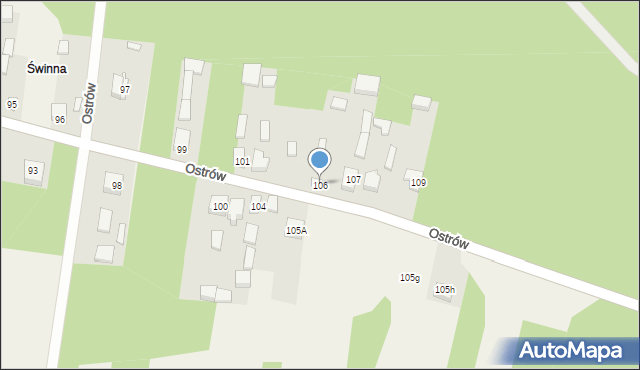 Ostrów, Ostrów, 106, mapa Ostrów