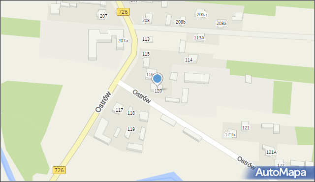 Ostrów, Ostrów, 120, mapa Ostrów