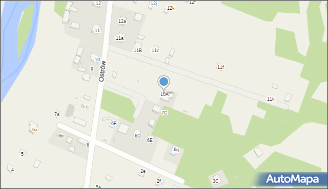 Ostrów, Ostrów, 10A, mapa Ostrów