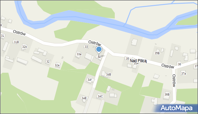 Ostrów, Ostrów, 34, mapa Ostrów