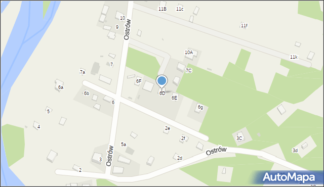 Ostrów, Ostrów, 6D, mapa Ostrów