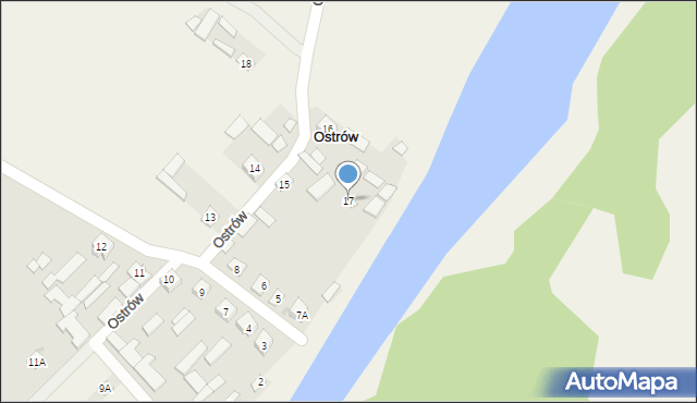 Ostrów, Ostrów, 17, mapa Ostrów