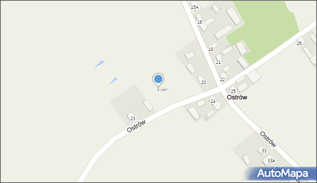 Ostrów, Ostrów, 23a, mapa Ostrów