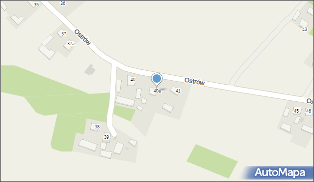 Ostrów, Ostrów, 40a, mapa Ostrów