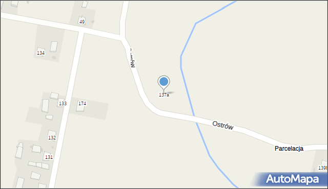Ostrów, Ostrów, 137a, mapa Ostrów