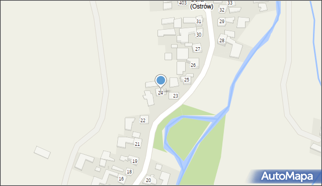 Ostrów, Ostrów, 24, mapa Ostrów