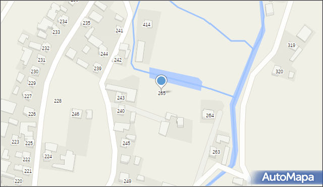 Ostrów, Ostrów, 265, mapa Ostrów