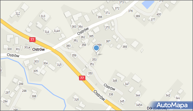 Ostrów, Ostrów, 355, mapa Ostrów