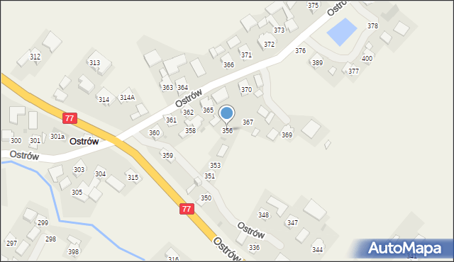 Ostrów, Ostrów, 356, mapa Ostrów