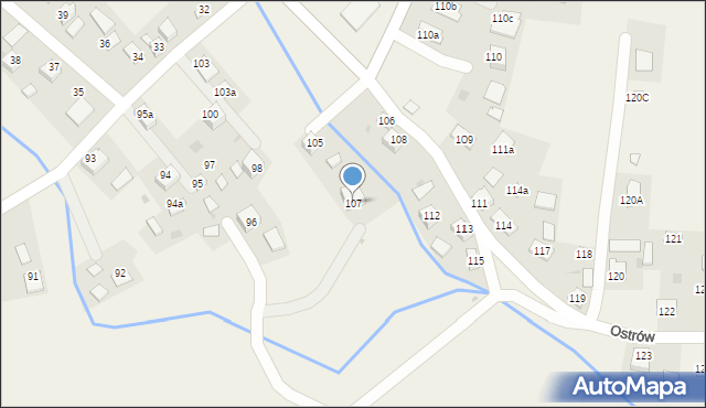 Ostrów, Ostrów, 107, mapa Ostrów