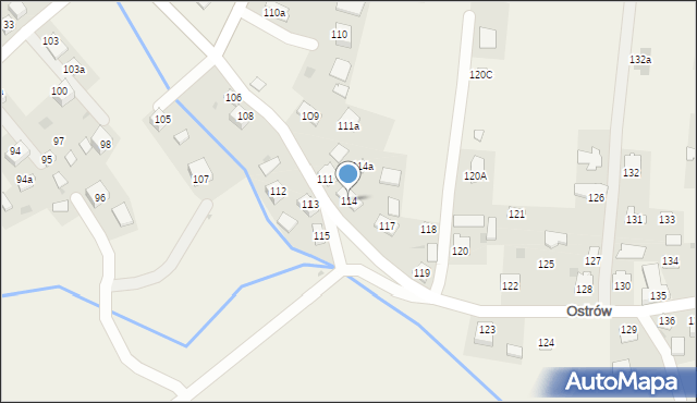 Ostrów, Ostrów, 114, mapa Ostrów
