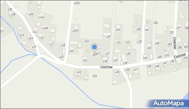 Ostrów, Ostrów, 125, mapa Ostrów