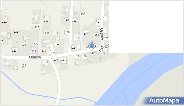 Ostrów, Ostrów, 147, mapa Ostrów