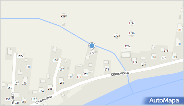 Ostrów, Ostrów, 172, mapa Ostrów