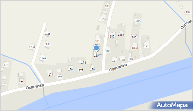 Ostrów, Ostrów, 180, mapa Ostrów