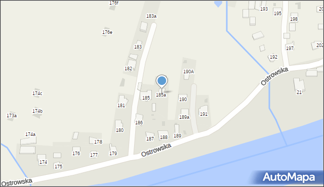 Ostrów, Ostrów, 188a, mapa Ostrów