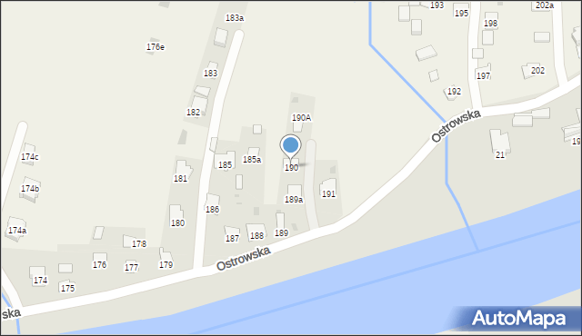Ostrów, Ostrów, 190, mapa Ostrów