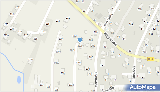 Ostrów, Ostrów, 203c, mapa Ostrów