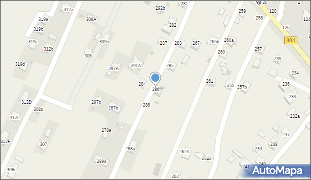 Ostrów, Ostrów, 286, mapa Ostrów