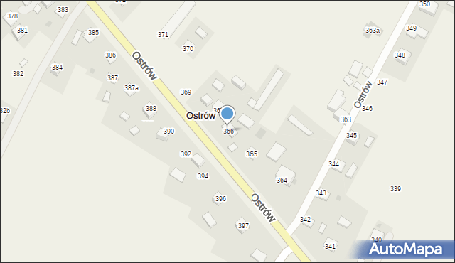 Ostrów, Ostrów, 366, mapa Ostrów