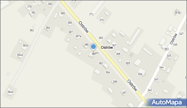 Ostrów, Ostrów, 390, mapa Ostrów