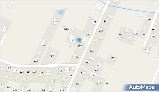 Ostrów, Ostrów, 407, mapa Ostrów