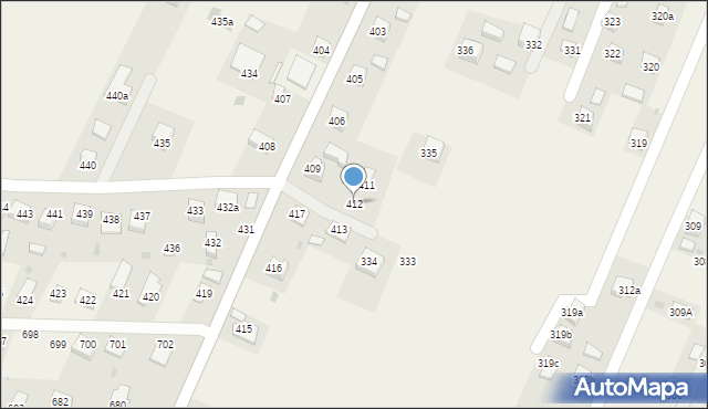 Ostrów, Ostrów, 412, mapa Ostrów