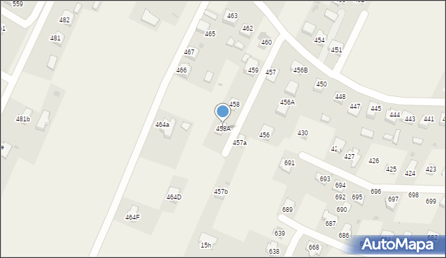 Ostrów, Ostrów, 458A, mapa Ostrów