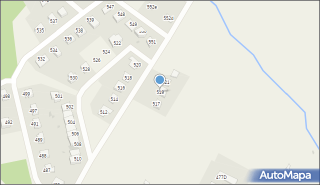 Ostrów, Ostrów, 519, mapa Ostrów