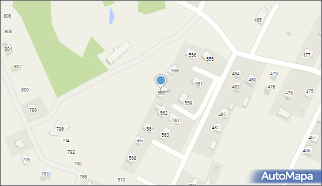 Ostrów, Ostrów, 560, mapa Ostrów