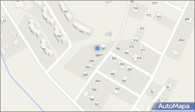 Ostrów, Ostrów, 586, mapa Ostrów