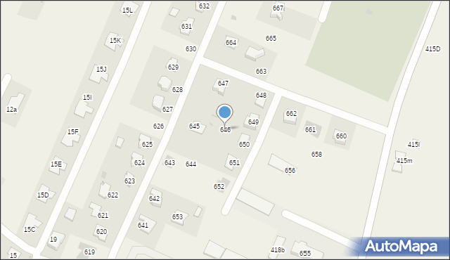 Ostrów, Ostrów, 646, mapa Ostrów