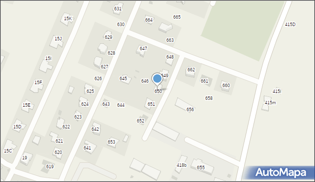 Ostrów, Ostrów, 650, mapa Ostrów