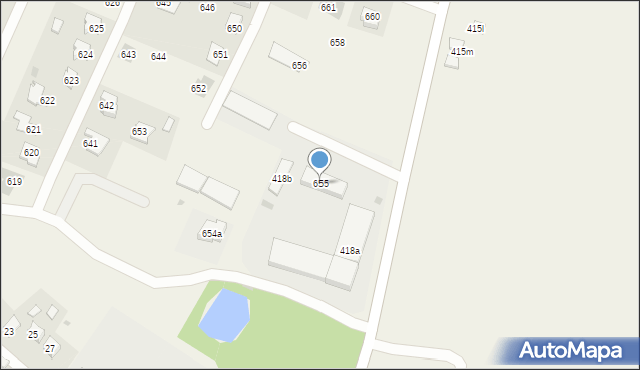 Ostrów, Ostrów, 655, mapa Ostrów