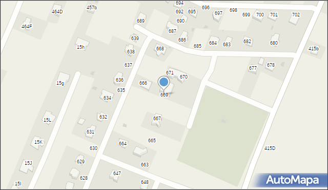 Ostrów, Ostrów, 669, mapa Ostrów