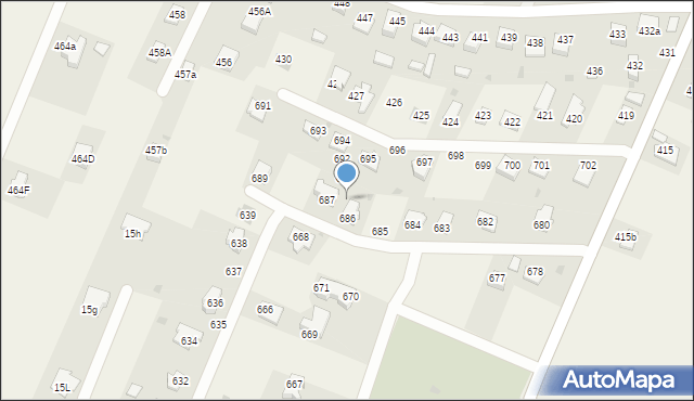 Ostrów, Ostrów, 688, mapa Ostrów