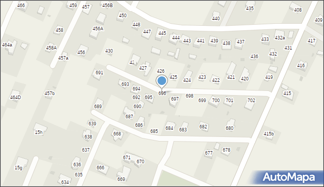 Ostrów, Ostrów, 696, mapa Ostrów