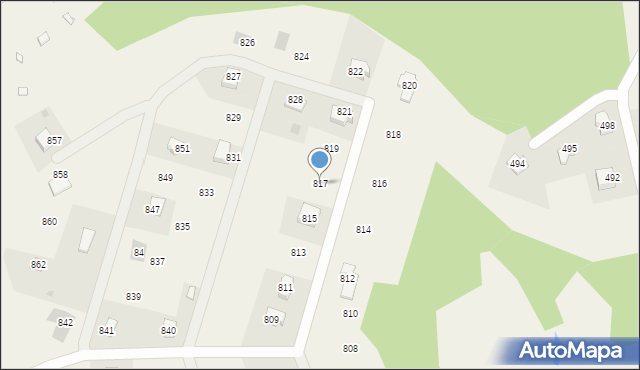 Ostrów, Ostrów, 817, mapa Ostrów